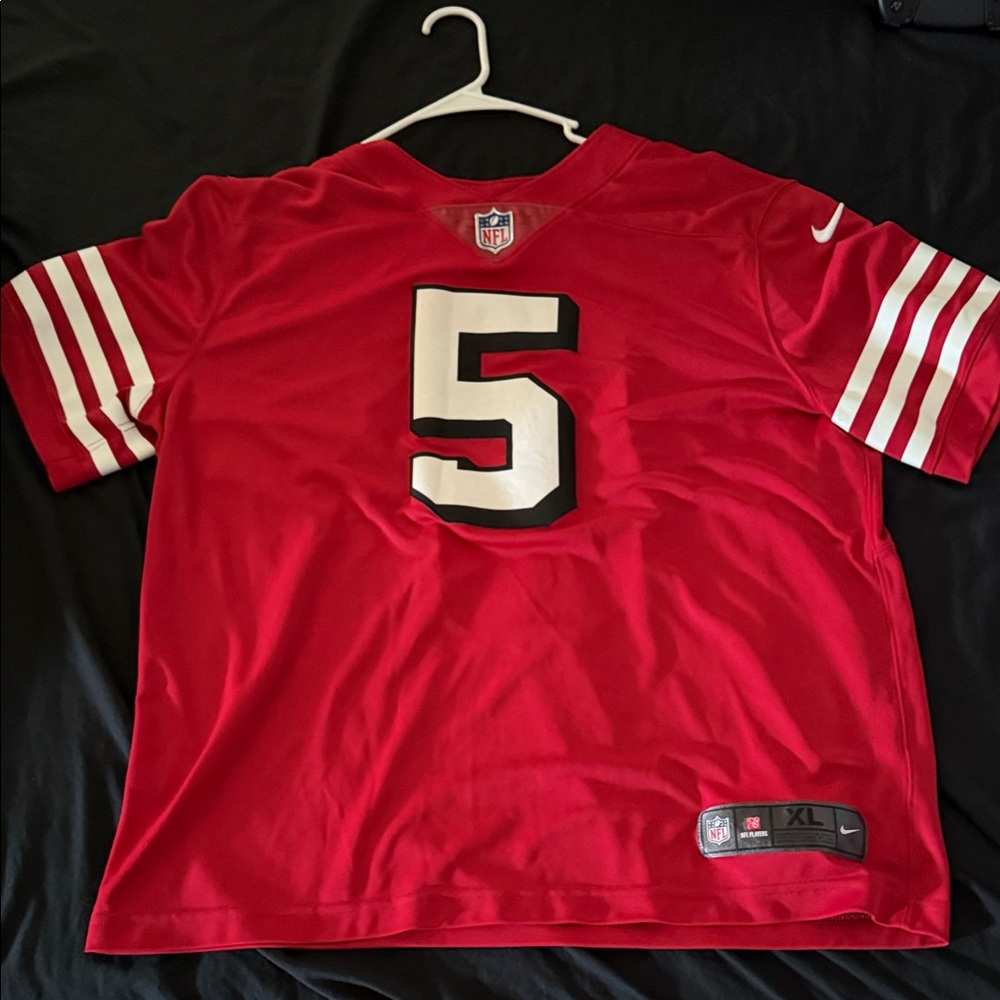 Nike Red and White Men's Jersey